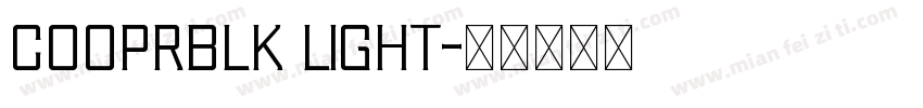 Cooprblk Light字体转换